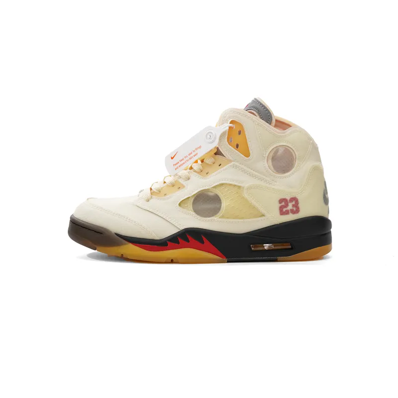 Bstsneaker- Air Jordan 5 Retro OFF-WHITE Sail DH8565-100 