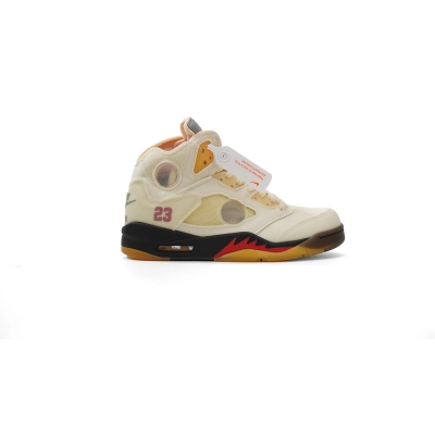 Bstsneaker- Air Jordan 5 Retro OFF-WHITE Sail DH8565-100 02