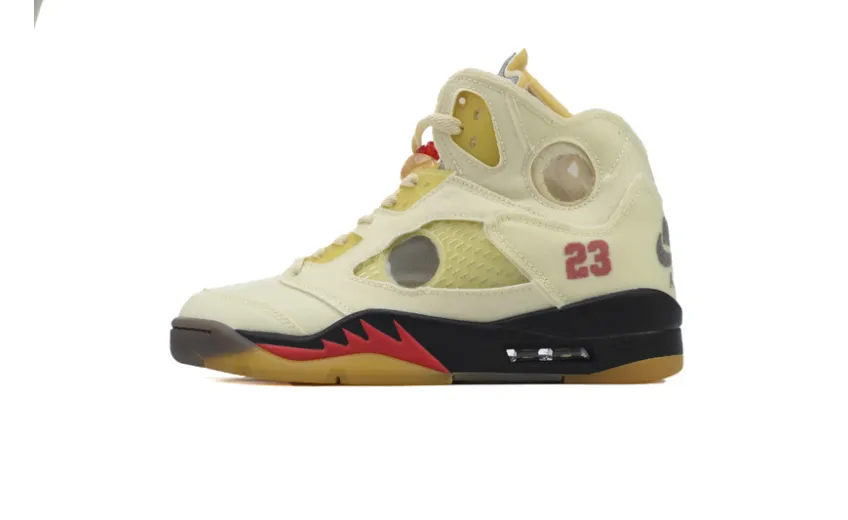 Bstsneaker- Air Jordan 5 Retro OFF-WHITE Sail DH8565-100 