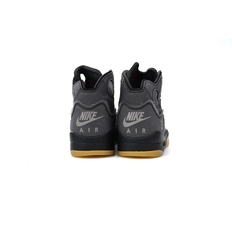 Bstsneaker- Nike Air Jordan 5 Retro Off-White Black Muslin CT8480-001 