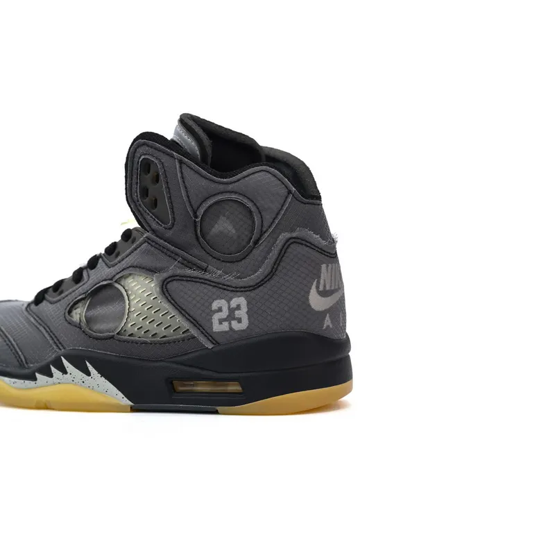 Bstsneaker- Nike Air Jordan 5 Retro Off-White Black Muslin CT8480-001 
