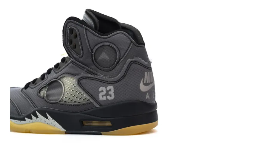 Bstsneaker- Nike Air Jordan 5 Retro Off-White Black Muslin CT8480-001 