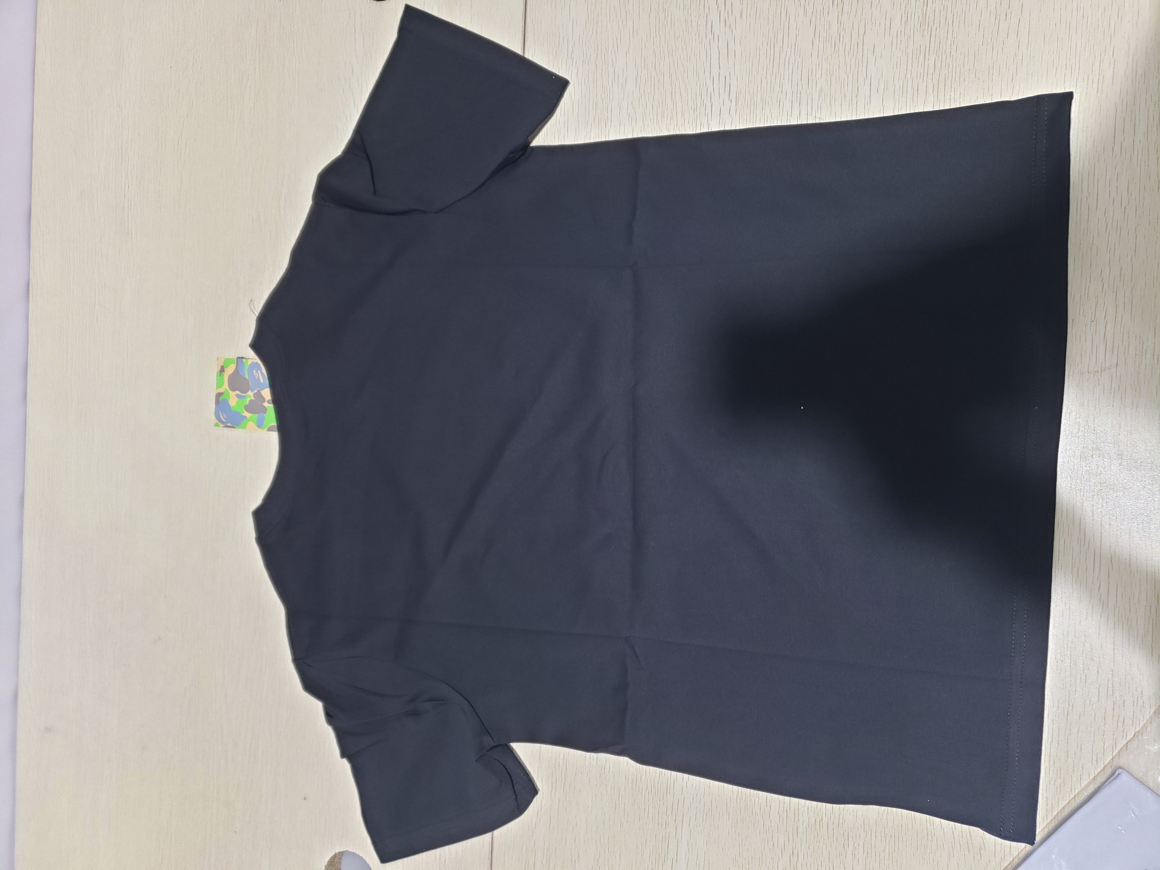 Bstsneaker-BAPE A Bathing Ape Check by Bathing T-shirt Black 120