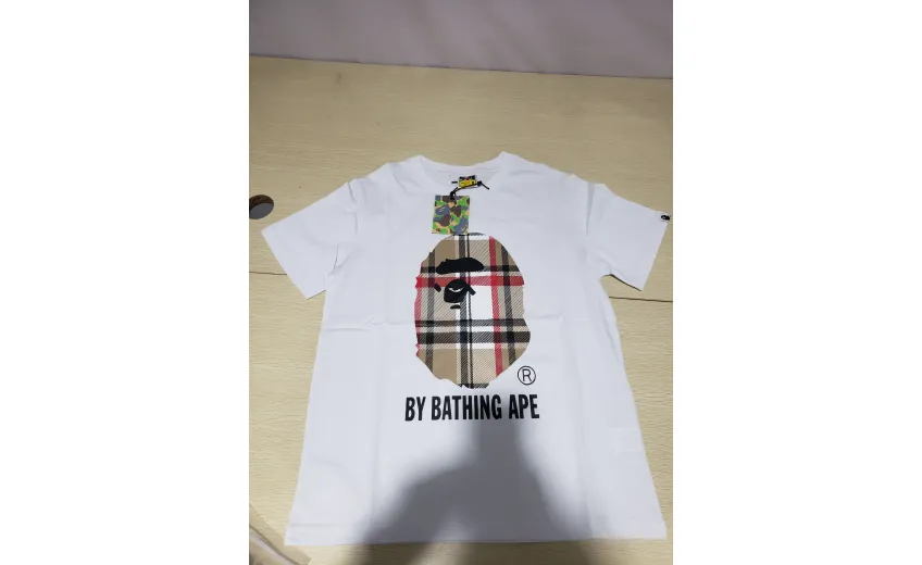 Bstsneaker-BAPE A Bathing Ape Check by Bathing T-shirt White 120