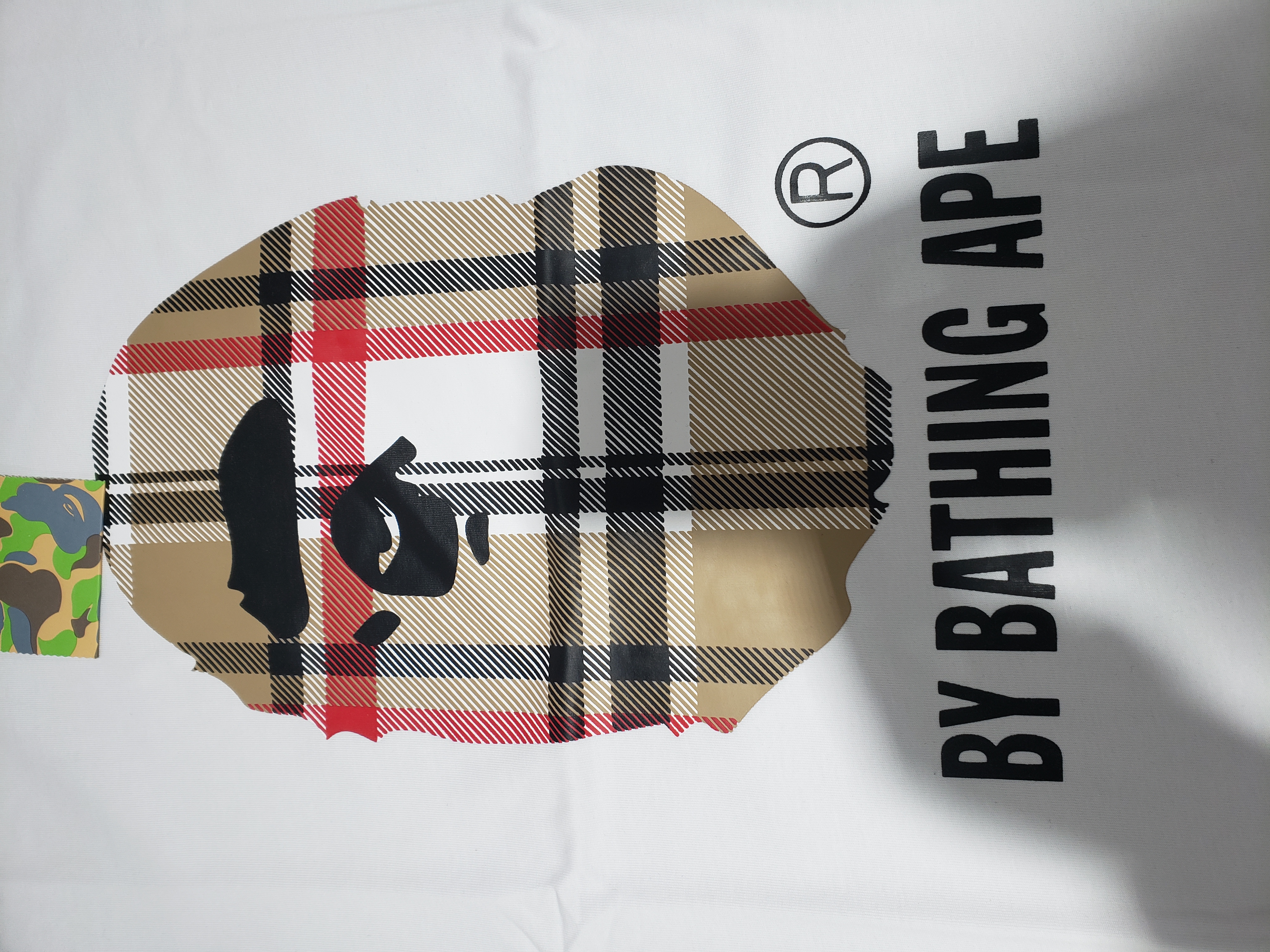 Bstsneaker-BAPE A Bathing Ape Check by Bathing T-shirt White 120