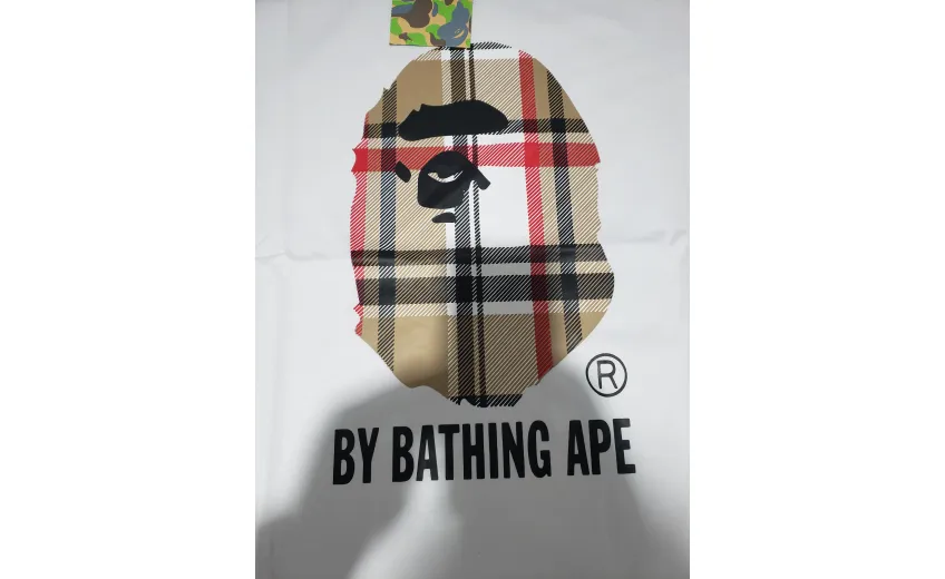 Bstsneaker-BAPE A Bathing Ape Check by Bathing T-shirt White 120