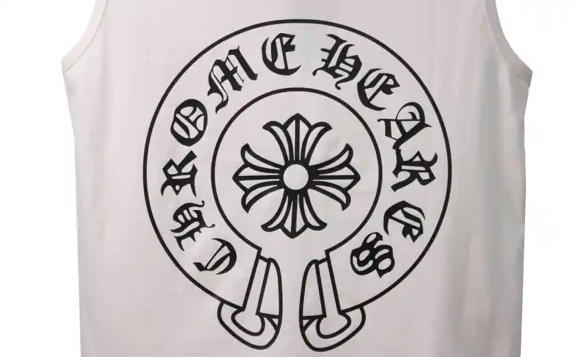 Bstsneaker-Chrome Hearts White Printed Vest 90