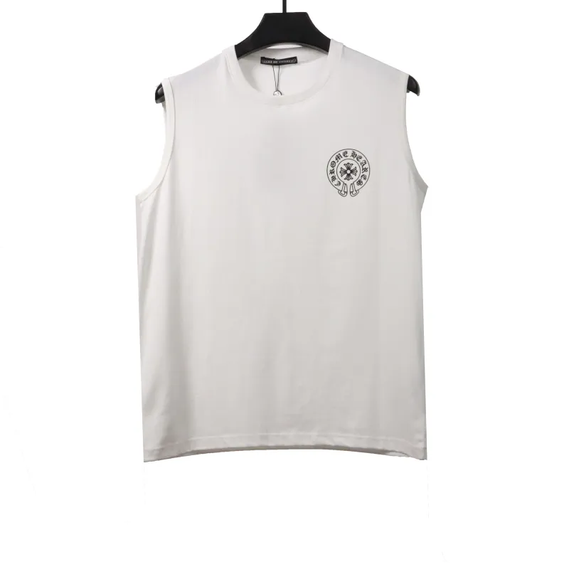 Bstsneaker-Chrome Hearts White Printed Vest 90