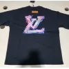 Bstsneaker-Louis Vuitton logo print black T-shirt 120