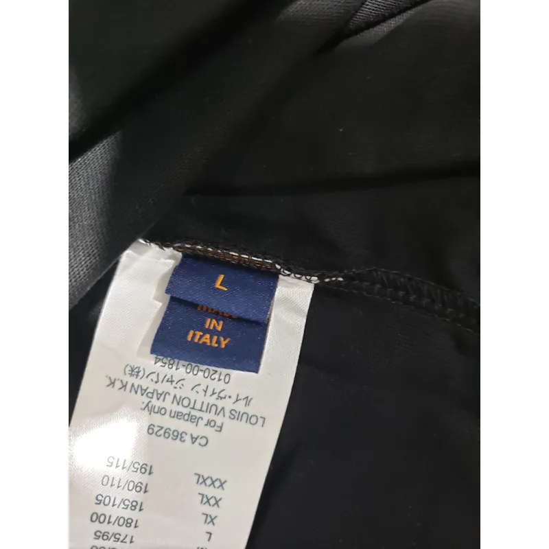 Bstsneaker-Louis Vuitton logo print black T-shirt 120
