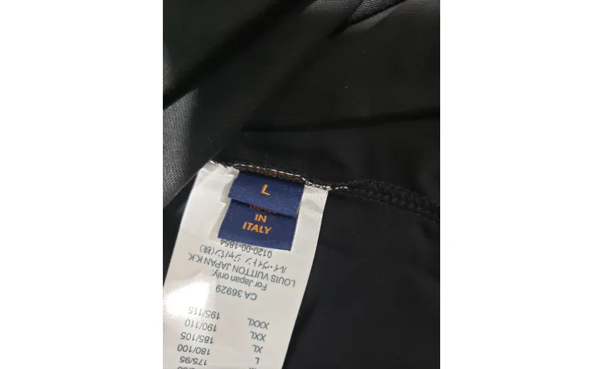 Bstsneaker-Louis Vuitton logo print black T-shirt 120