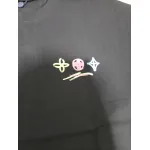 Bstsneaker-Louis Vuitton logo print black T-shirt 120