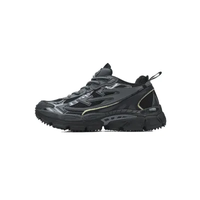 Bstsneaker- OFF WHITE Mesh Trainers Full Black OMIA295C99 FAB00 1101 01
