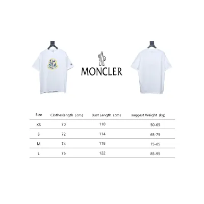 Bstsneaker-Moncler Embroidered Logo Cotton T-shirt White 120 02