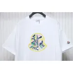 Bstsneaker-Moncler Embroidered Logo Cotton T-shirt White 120
