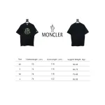 Bstsneaker-Moncler Embroidered Logo Cotton T-shirt Black 120