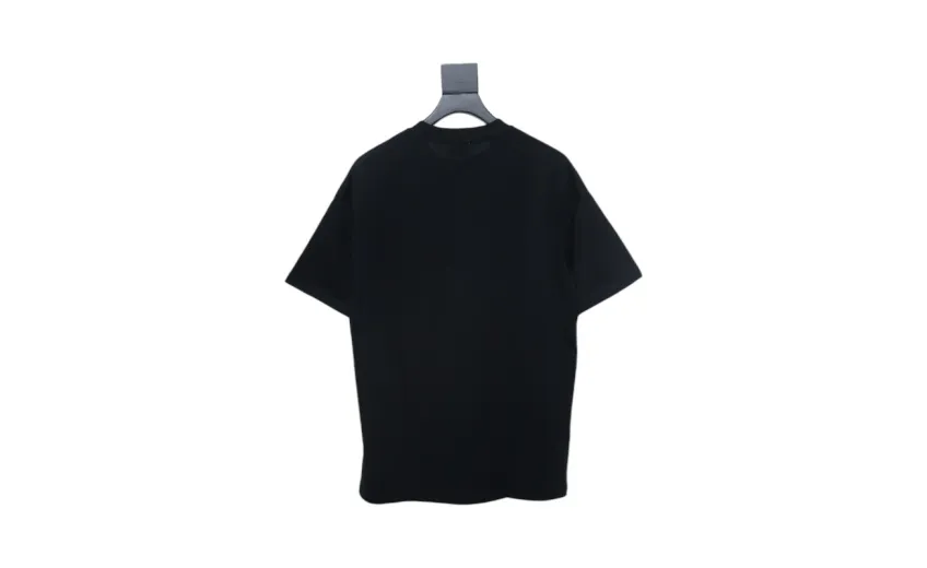 Bstsneaker-Moncler Embroidered Logo Cotton T-shirt Black 120