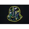 Bstsneaker-Moncler Embroidered Logo Cotton T-shirt Black 120