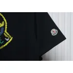 Bstsneaker-Moncler Embroidered Logo Cotton T-shirt Black 120