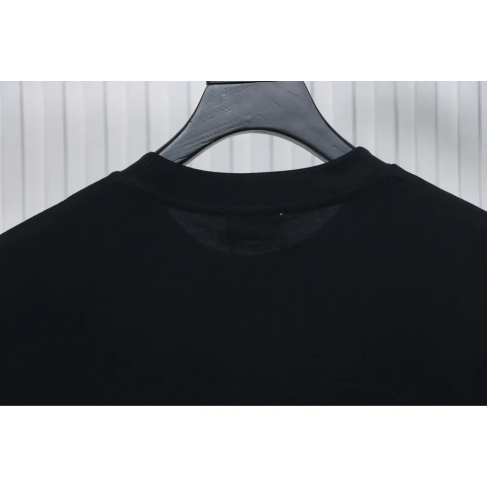 Bstsneaker-Moncler Embroidered Logo Cotton T-shirt Black 120