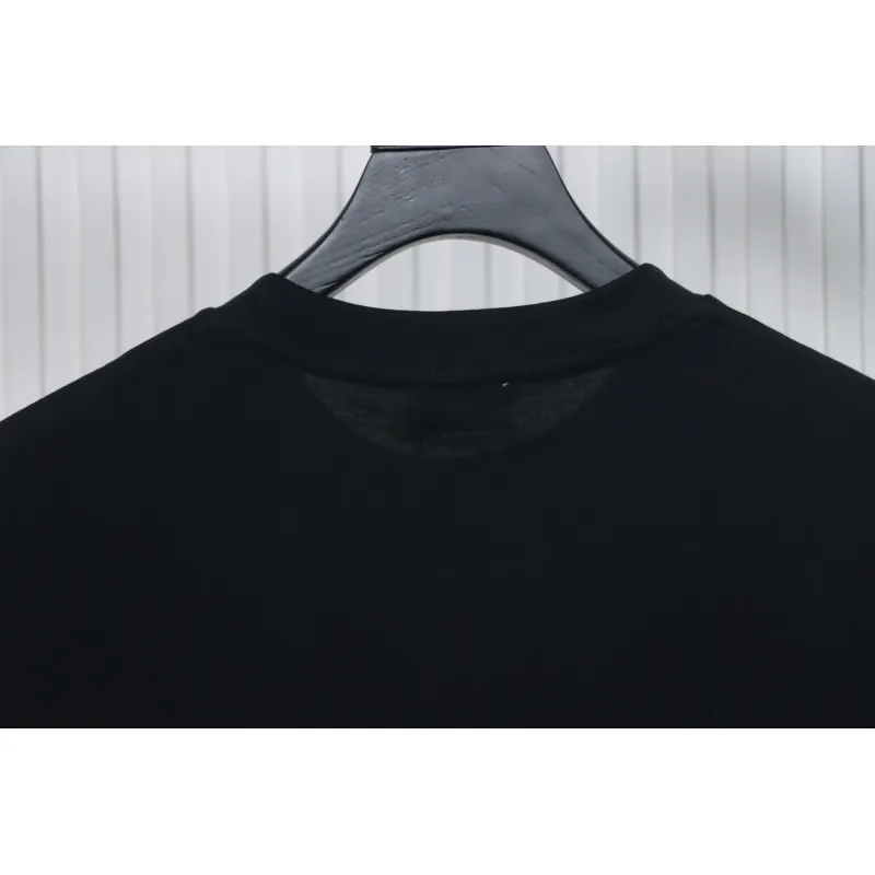 Bstsneaker-Moncler Embroidered Logo Cotton T-shirt Black 120
