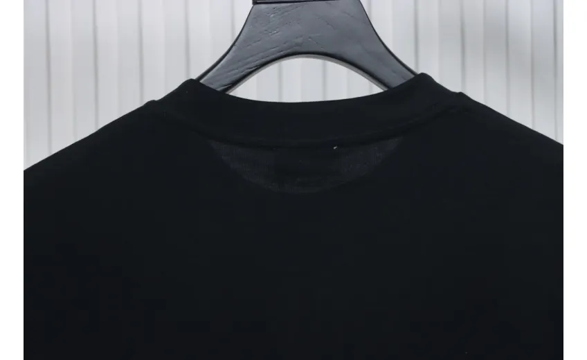 Bstsneaker-Moncler Embroidered Logo Cotton T-shirt Black 120