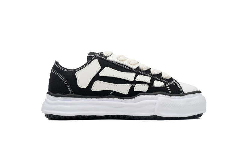 Bstsneaker-AMIRI MMY Bones x Maison MIHARA YASUHIRO Black AMFOSR1076-001