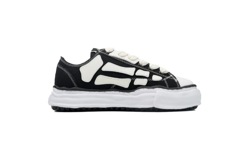Bstsneaker-AMIRI MMY Bones x Maison MIHARA YASUHIRO Black AMFOSR1076-001