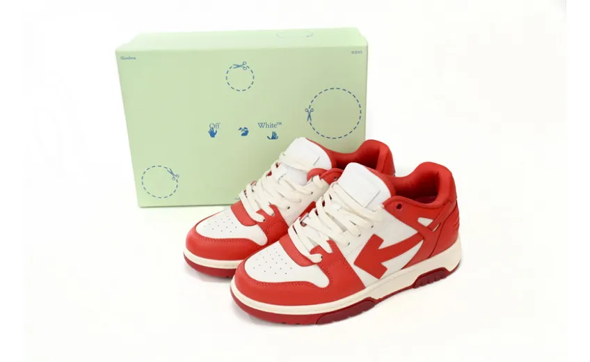 Bstsneaker-OFF-WHITE Out Of Office Red And White OMIA189F 22LE00 10128