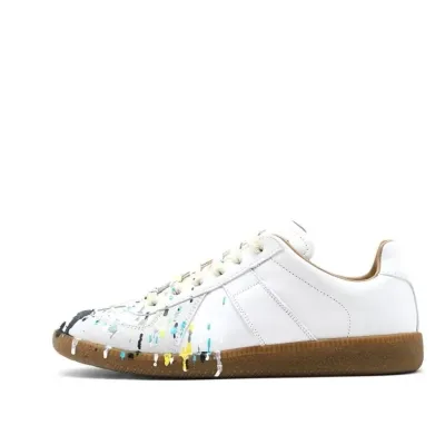 Bstsneaker-Maison Margiela White Paint Replica Sneakers  01