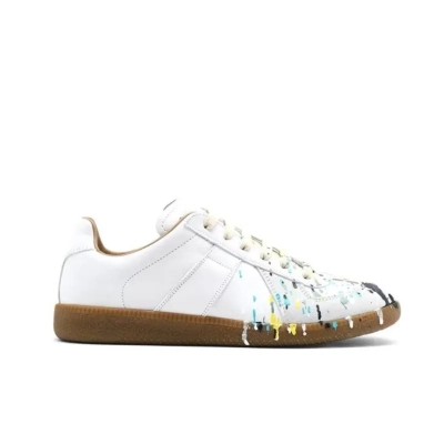 Bstsneaker-Maison Margiela White Paint Replica Sneakers 02