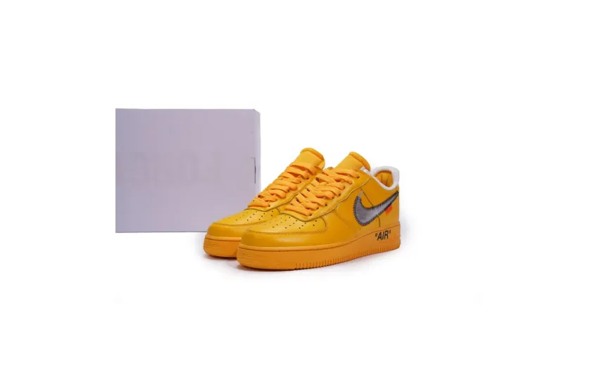 Bstsneaker- Off-White x Nike Air Force 1 Low University Gold DD1876-700