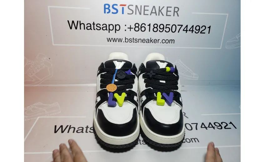 Bstsneaker-Louis Vuitton LV Trainer Black And White 1AB8SD