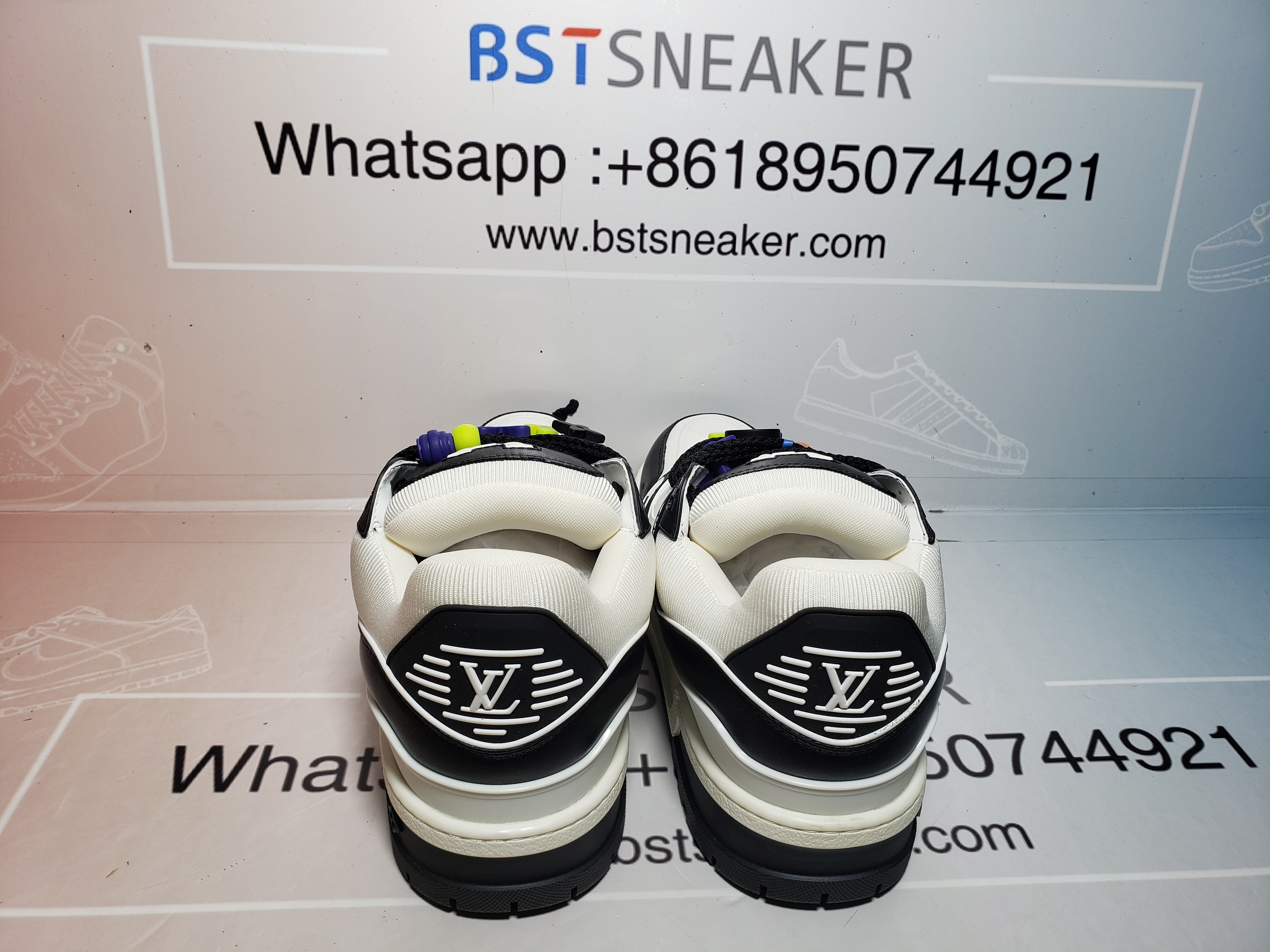 Bstsneaker-Louis Vuitton LV Trainer Black And White 1AB8SD