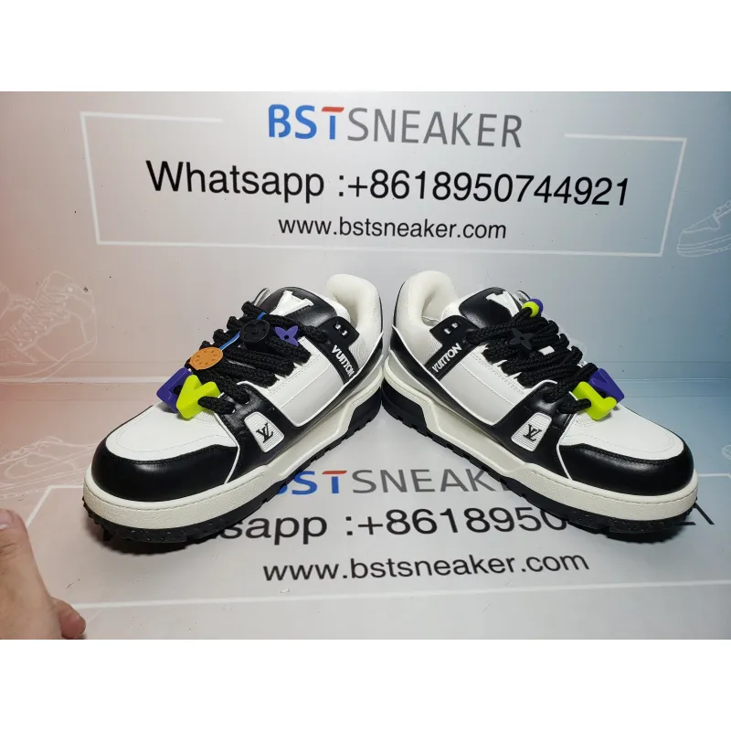 Bstsneaker-Louis Vuitton LV Trainer Black And White 1AB8SD