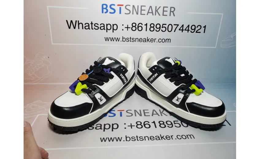 Bstsneaker-Louis Vuitton LV Trainer Black And White 1AB8SD