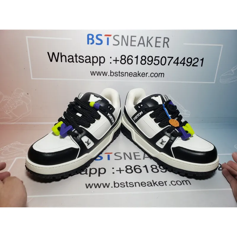 Bstsneaker-Louis Vuitton LV Trainer Black And White 1AB8SD