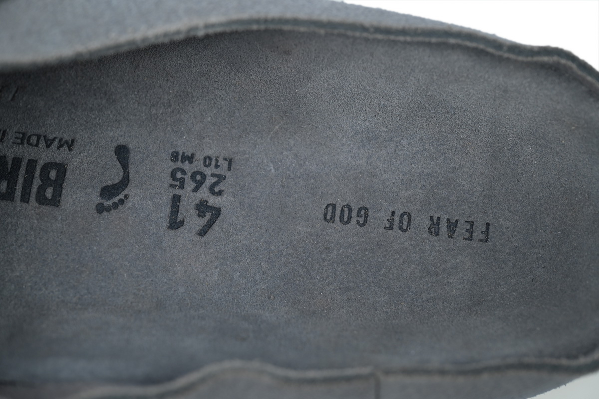 Bstsneaker- FEAR OF GOD x Birkenstock Grey Blu