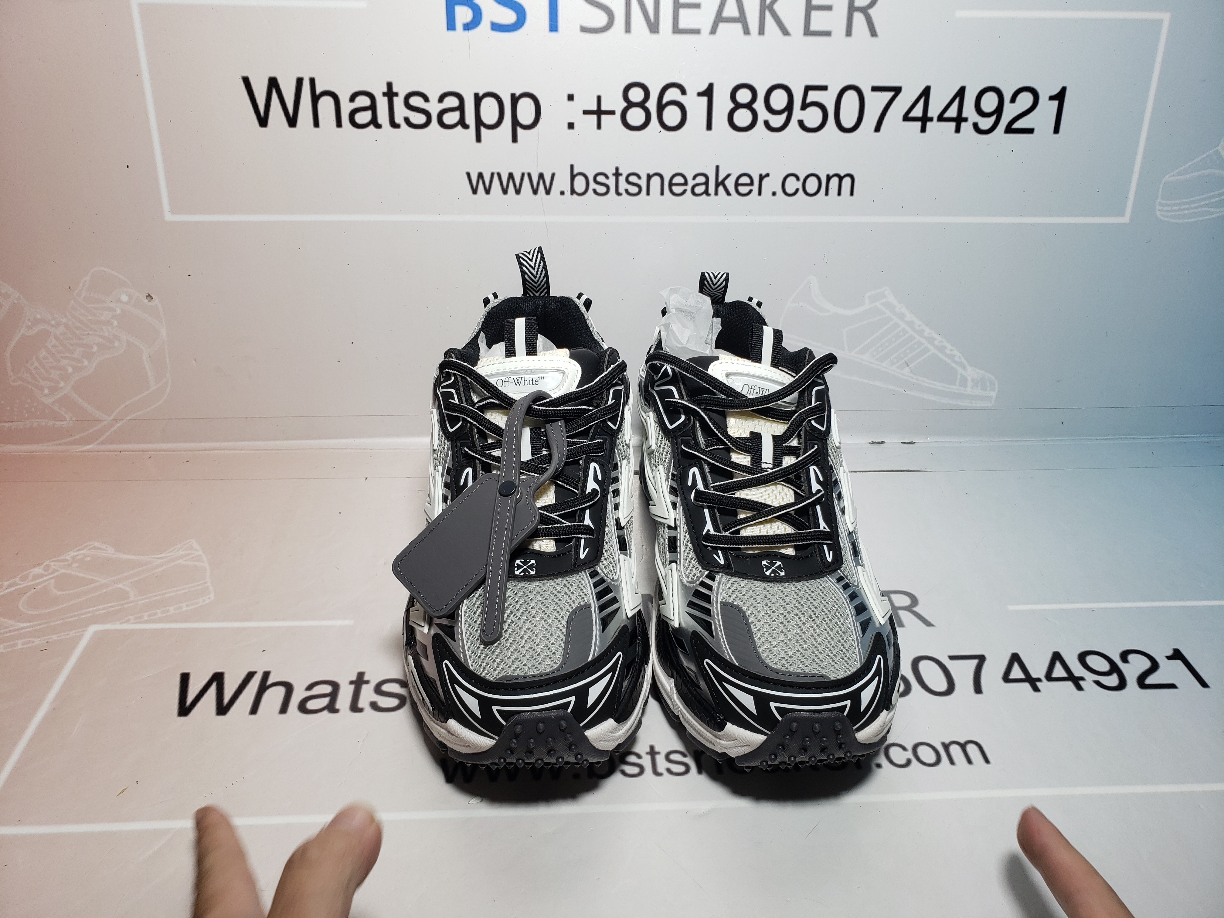 Bstsneaker-OFF WHITE Out Of Blue Silver white OIIA295F24 FAB00 10001