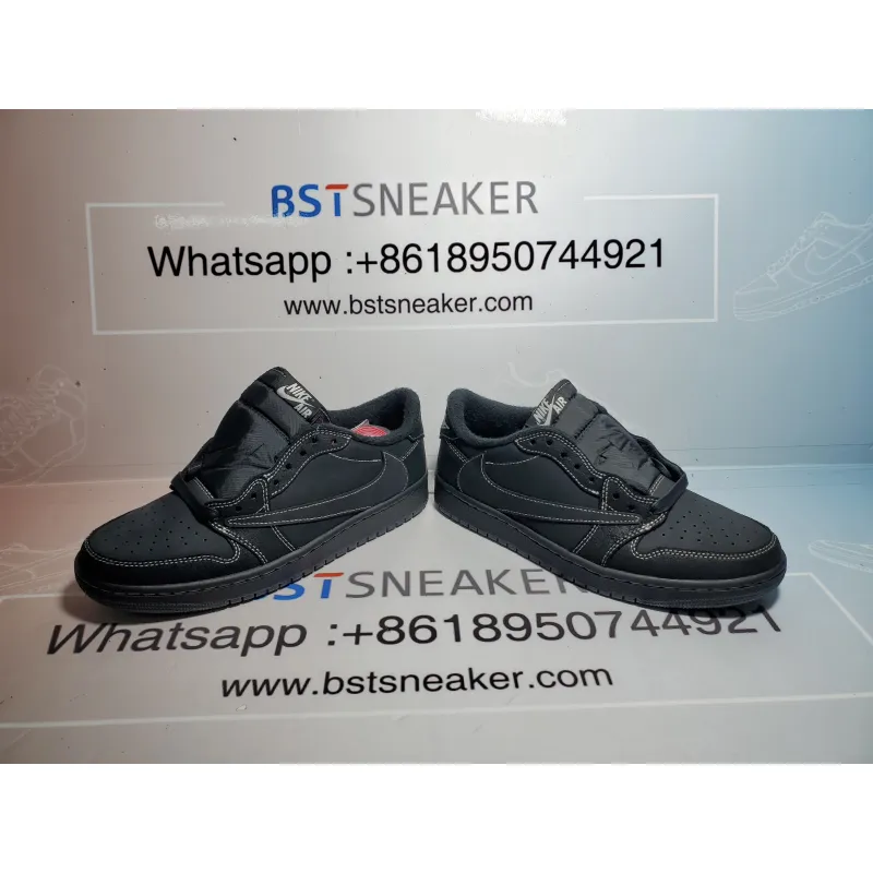 Bstsneaker- Travis Scott x Air Jordan 1 Low Black Phantom DM7866-001 
