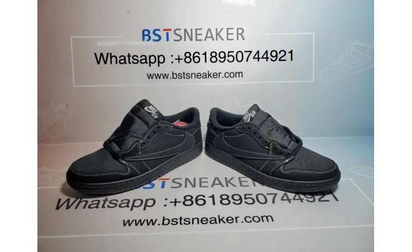 Bstsneaker- Travis Scott x Air Jordan 1 Low Black Phantom DM7866-001 
