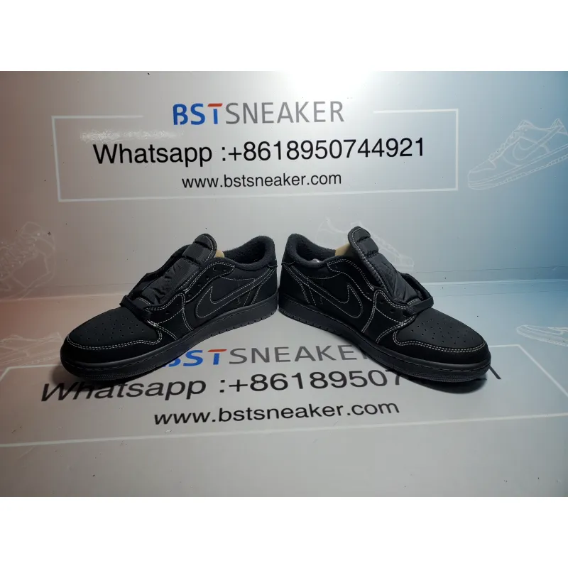 Bstsneaker- Travis Scott x Air Jordan 1 Low Black Phantom DM7866-001 
