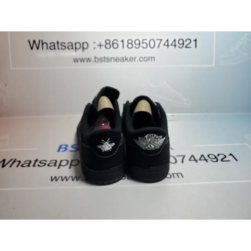Bstsneaker- Travis Scott x Air Jordan 1 Low Black Phantom DM7866-001 