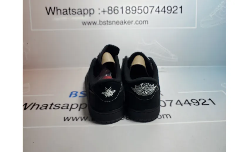 Bstsneaker- Travis Scott x Air Jordan 1 Low Black Phantom DM7866-001 