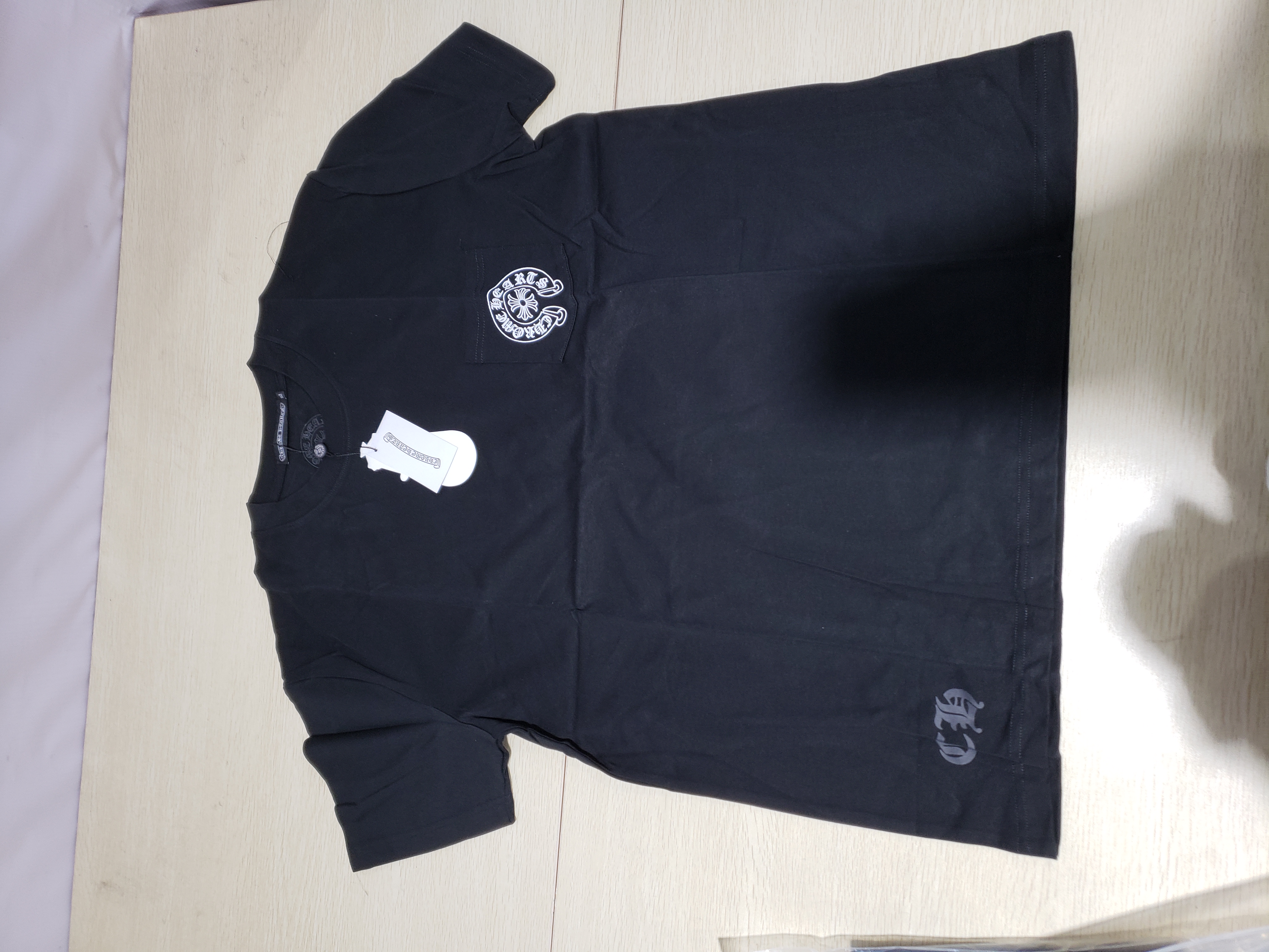 Bstsneaker-Chrome Hearts Logo Pocket T-Shirt SS21 Black 140