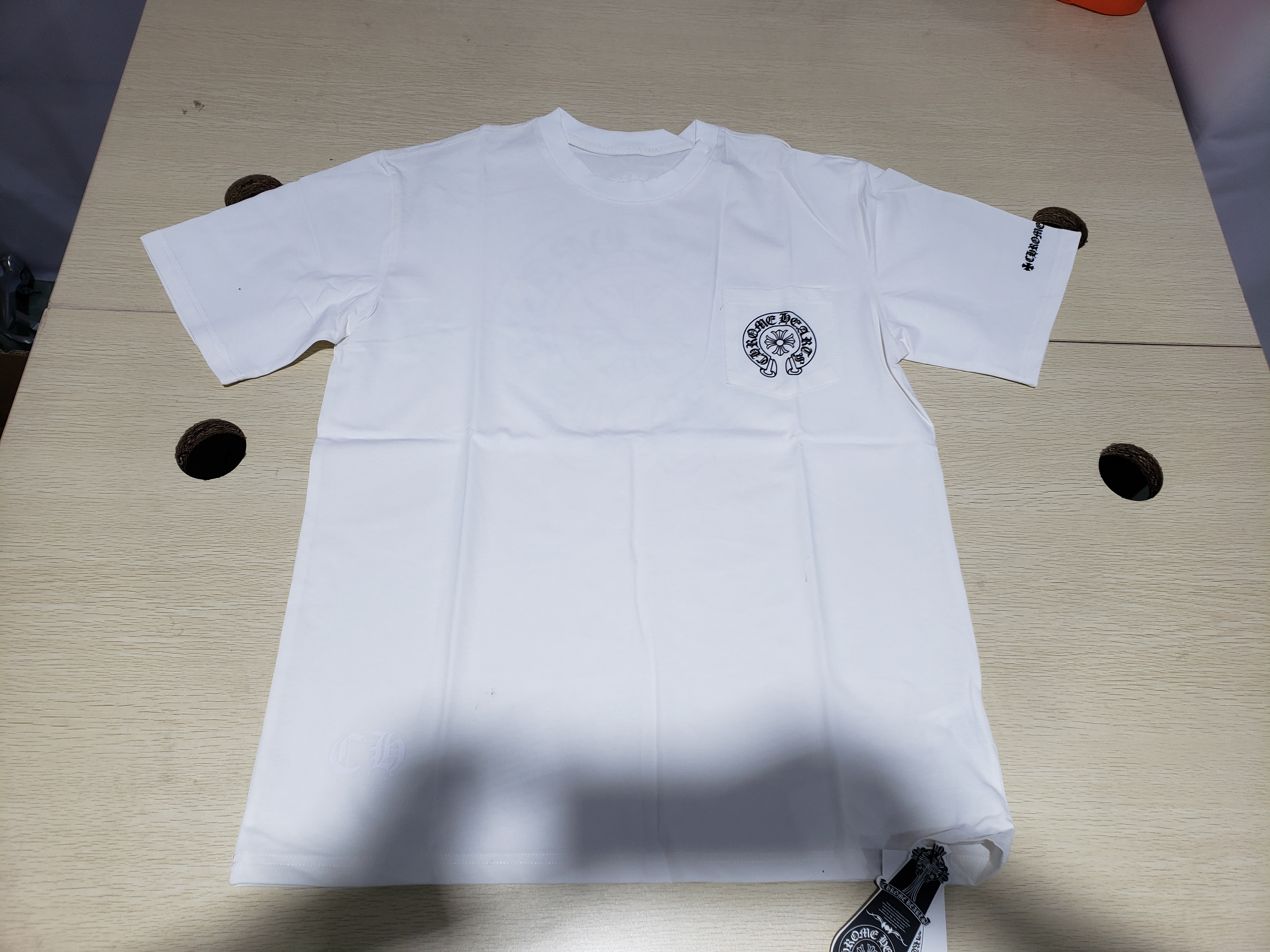 Bstsneaker-Chrome Hearts Logo Pocket T-Shirt SS21 White 140