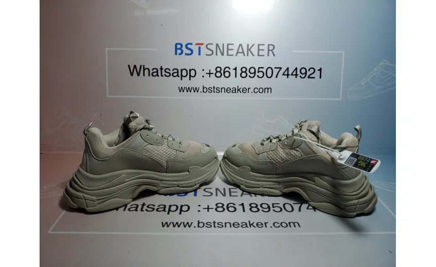 Bstsneaker- Balenciaga Triple S Rice Ash 534737 W2FW1 9700 