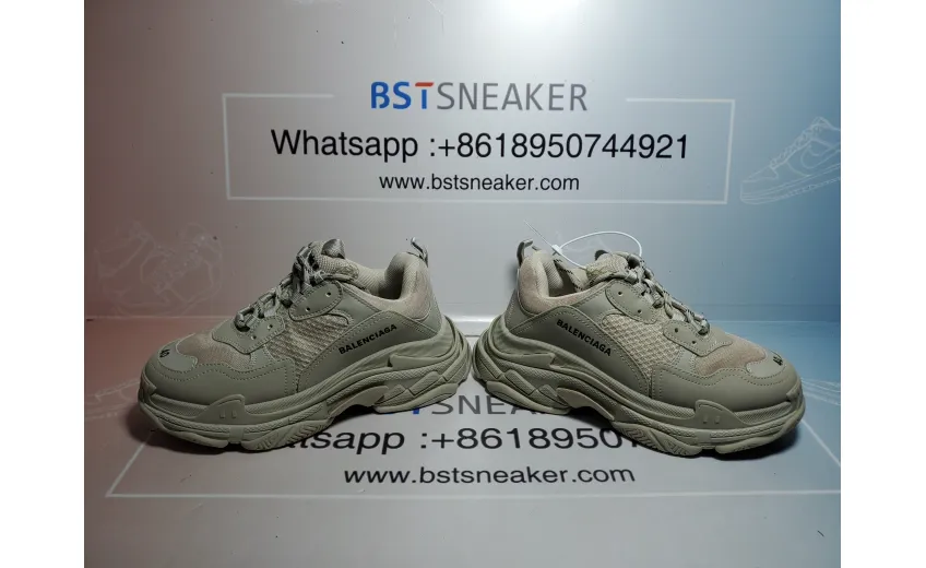 Bstsneaker- Balenciaga Triple S Rice Ash 534737 W2FW1 9700 
