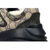 Bstsneaker-Gucci Rhyton Leather-Trimmed Monogrammed Supreme Coated-Canvas Sneakers