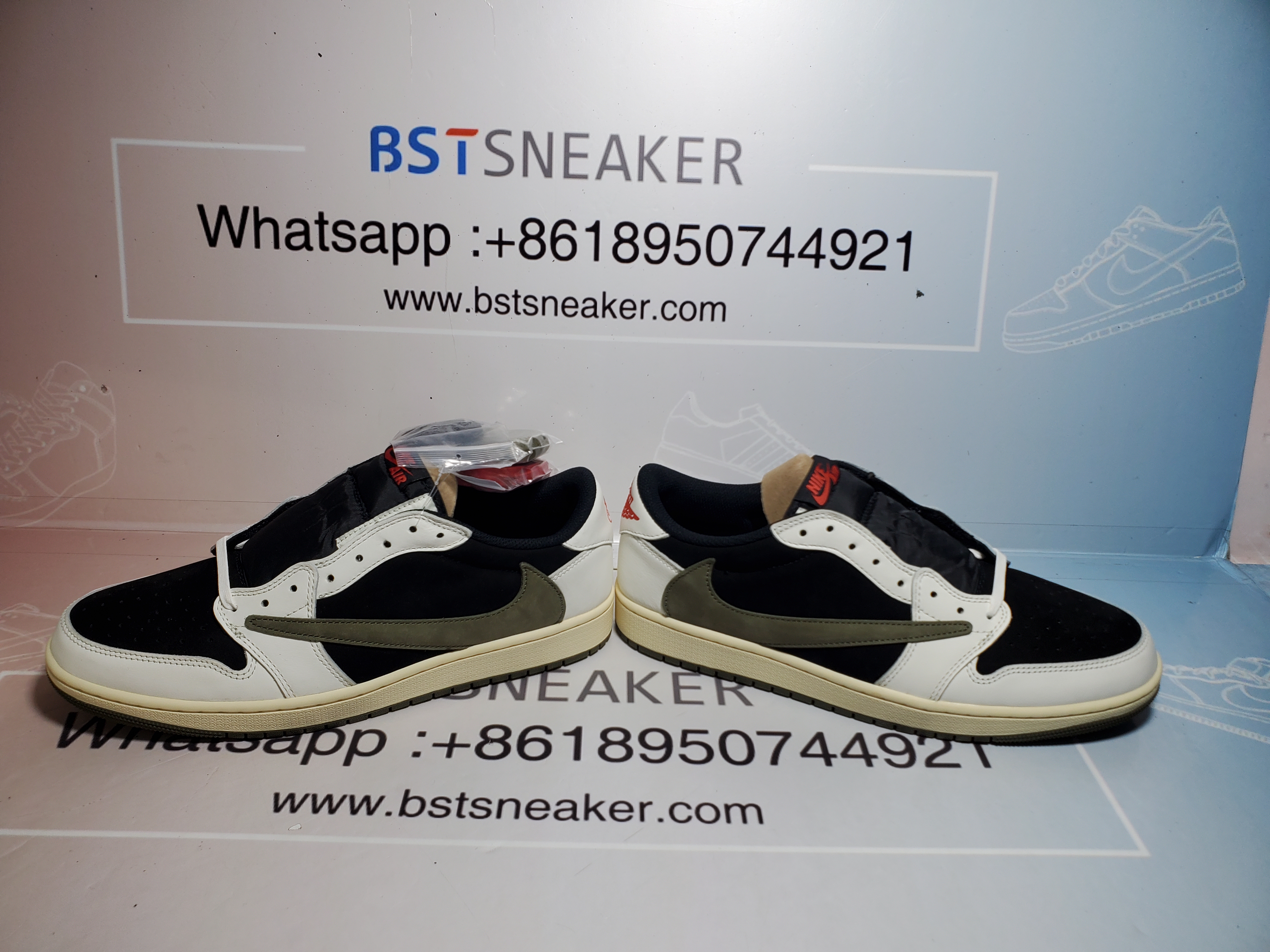 Bstsneaker-Air Jordan 1 Retro Low OG SP Travis Scott Olive DZ4137-106 